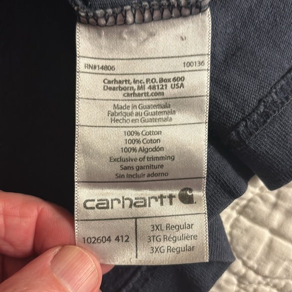CARHARTT 3XL Relaxed Fit Pocket Tee Shirt - Picture 8 of 10